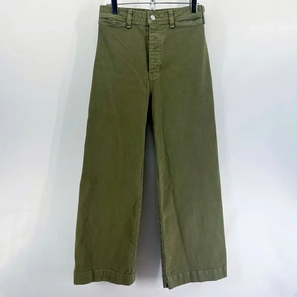 Veronica Beard Olive Flare Jeans